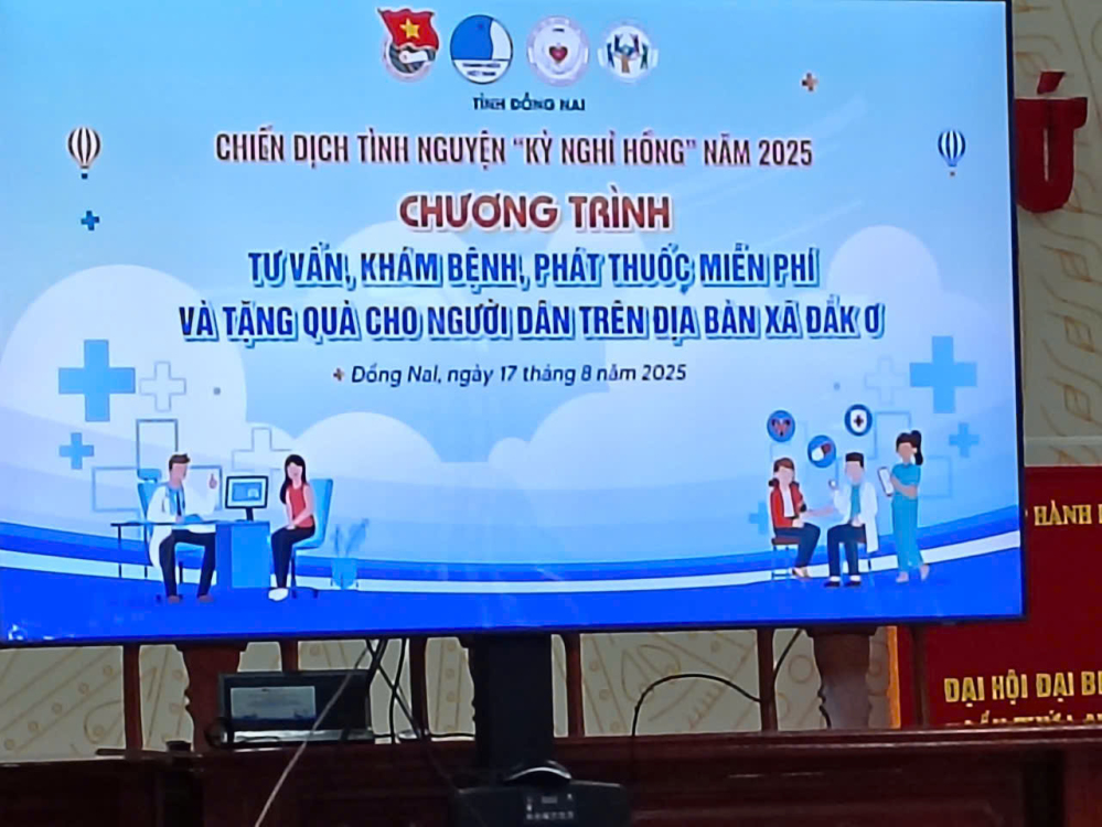 CHƯƠNG TRÌNH KHÁM BỆNH, PHÁT THUỐC MIỄN PHÍ VÀ TẶNG QUÀ CHO NGƯỜI DÂN XÃ ĐĂK Ơ TỈNH ĐỒNG NAI.