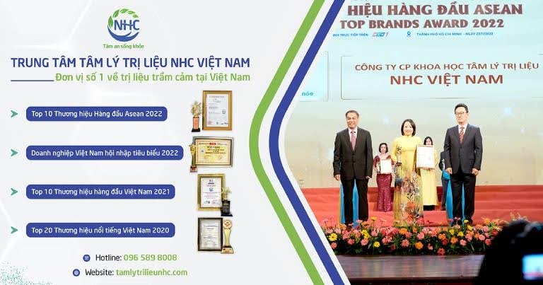 Trung tâm Tâm lý Trị liệu NHC Việt nam tự hào khi nhận được các giải thưởng liên quan đến hạng mục sức khoẻ